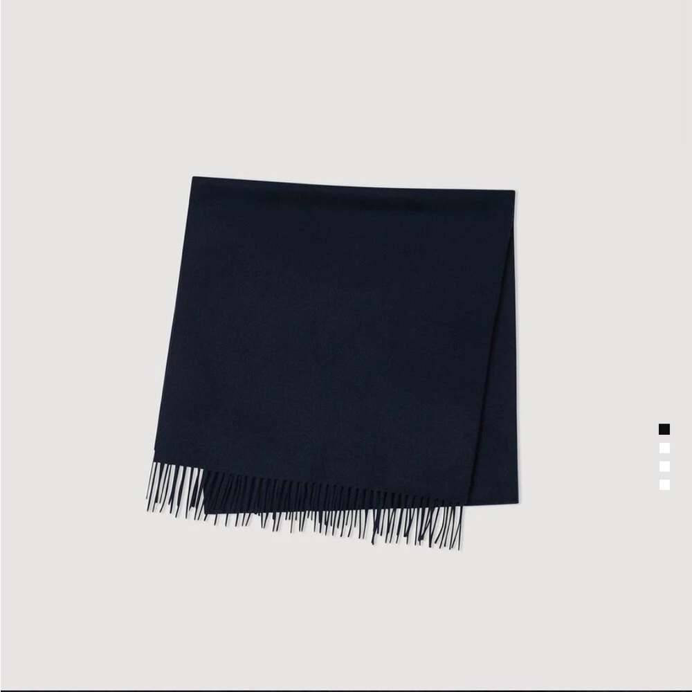Sandro Wool Cashmere Scarf - Picture 4 of 4